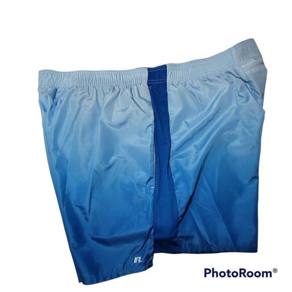 Russell Training Fit Shorts Mens 2XL Dri-Power 360 Blue Athletic - Picture 2 of 12